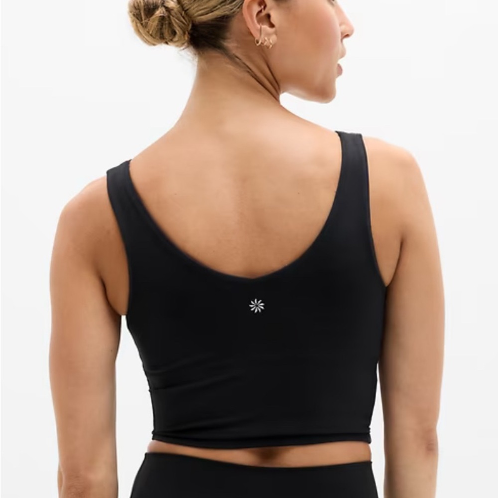 Navy Athleta Women's Sleeveless Crop Bra Top